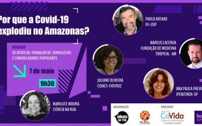 Webinar sobre razões da explosão da covid-19 no Amazonas acontece nesta quinta-feira às 9h30