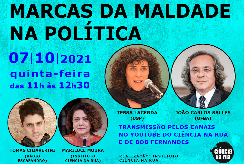 Webinar debate marcas da maldade na atual política nacional