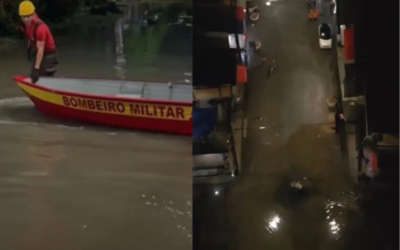 Belém debaixo d’água