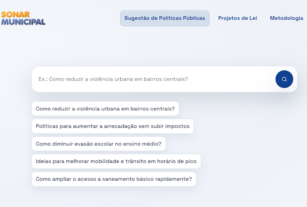Plataforma web oferece ferramenta para apoiar a gestão e a elaboração de políticas públicas