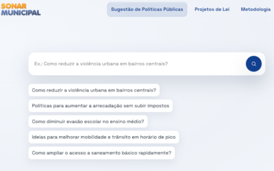 Plataforma web oferece ferramenta para apoiar a gestão e a elaboração de políticas públicas